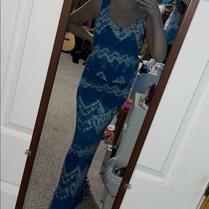 Tie dye Print Maxi Dress